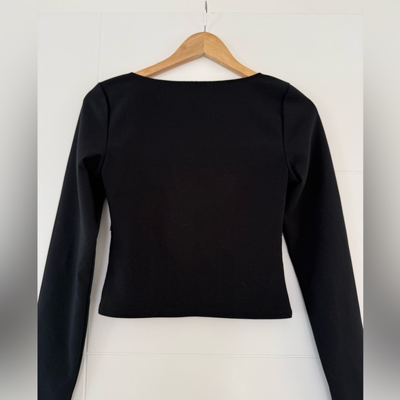 Abercrombie & Fitch Corset Long Sleeve Top, size medium. - Picture 6 of 7